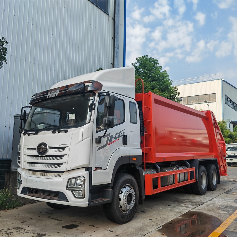 FAW JK6 Waste Compactor Refuse Collection Garbage Truck Refuse ...